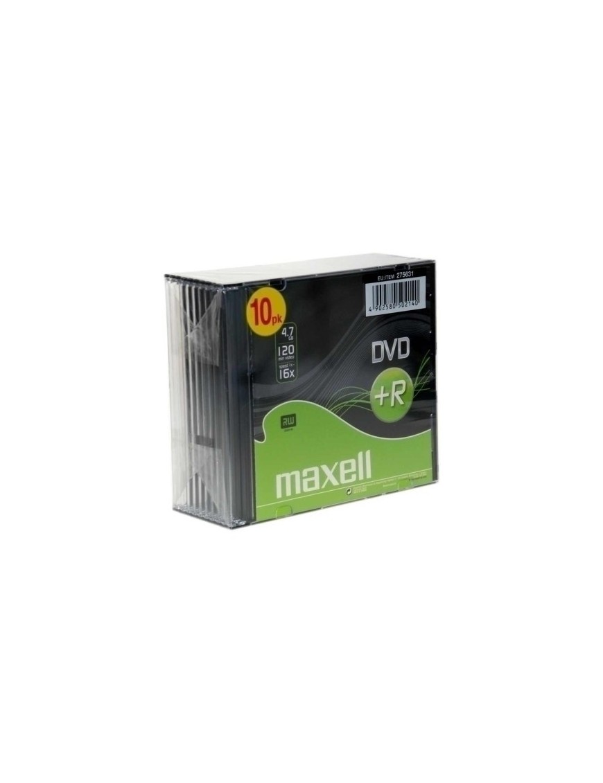 Dvd+R Maxell 4,7Gb 16X Slim Case P/10