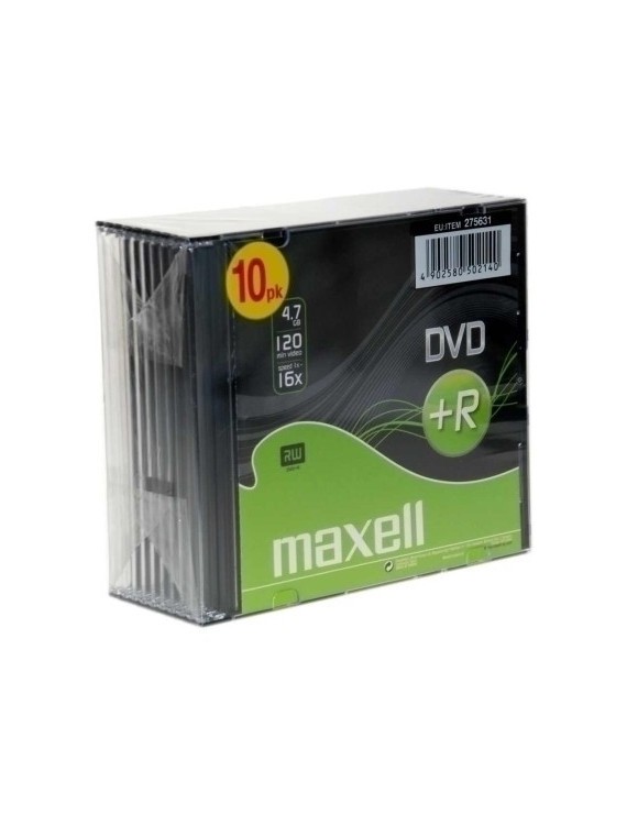 Dvd+R Maxell 4,7Gb 16X Slim Case P/10