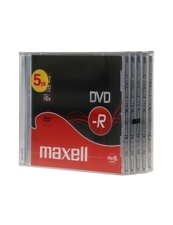 Dvd-R Maxell 4,7Gb 16X Jewel Case P/5