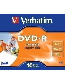 Dvd -R Verbatim 4.7Gb 16X Jewel C/10