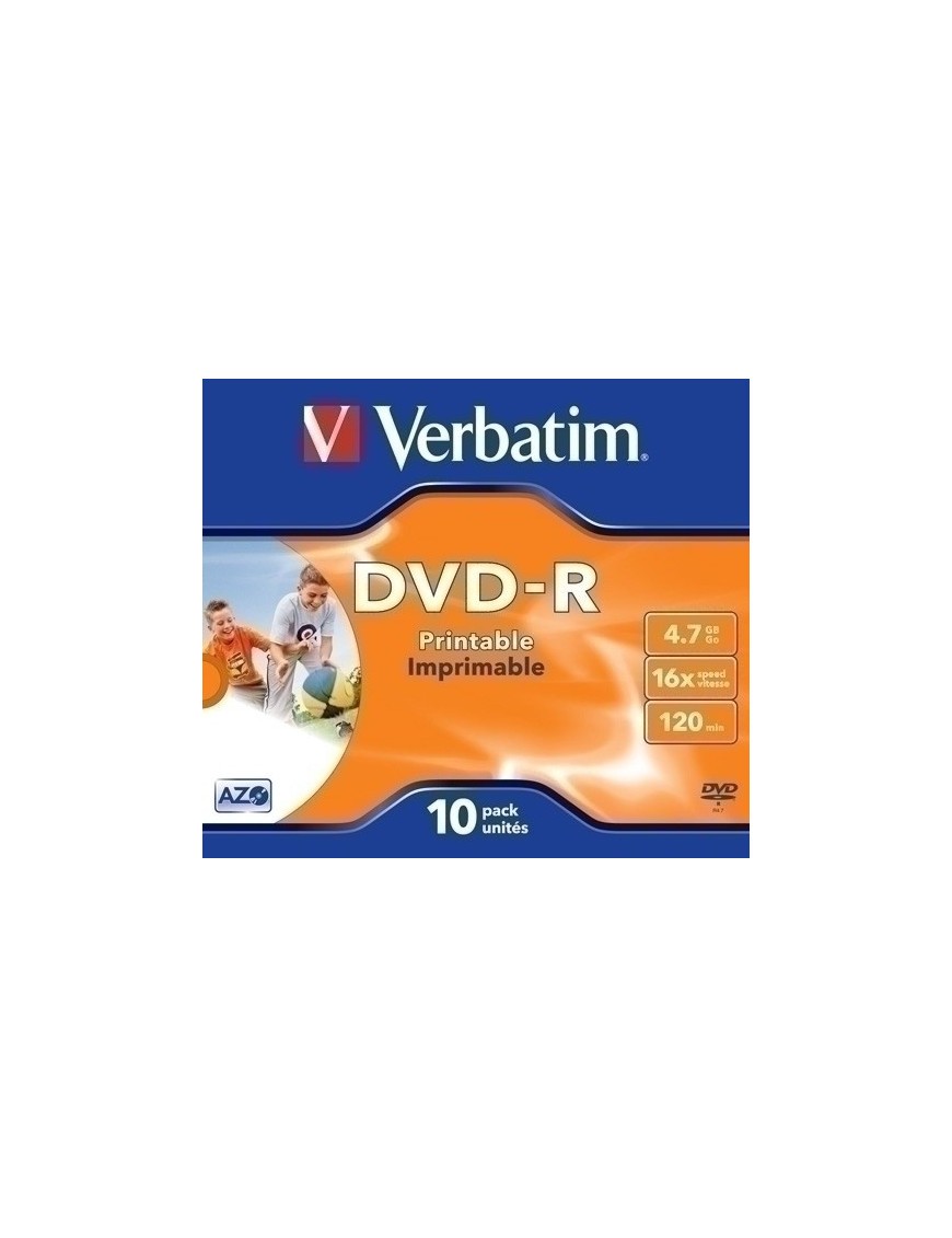 Dvd -R Verbatim 4.7Gb 16X Jewel C/10