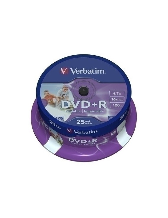 Dvd +R Verbatim 4.7Gb 16X Spindle 25