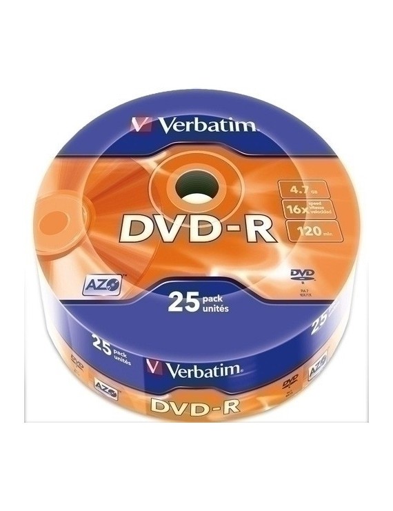 Dvd -R Verbatim 4.7Gb 16X Spindle 25