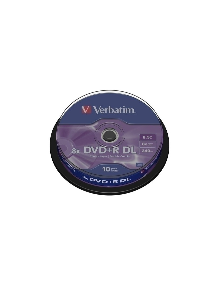 Dvd +R Verbatim 8.5Gb 8X Spindle 10