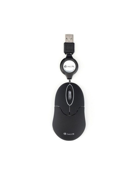 Raton Ngs Sin Optico Usb Negro