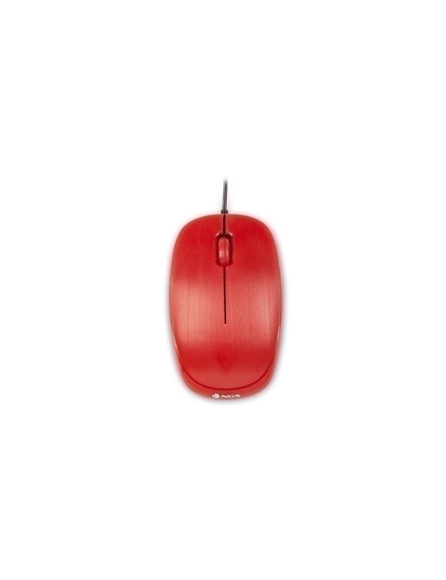 Raton Ngs Flame Optico Usb Rojo