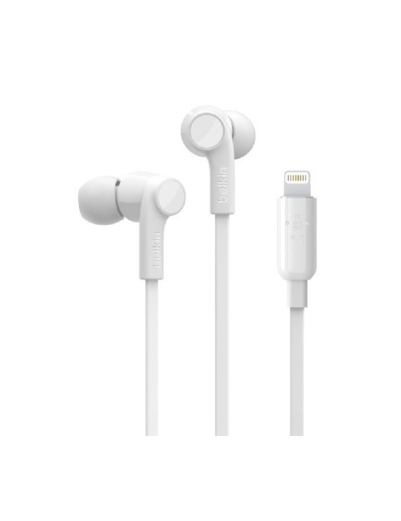 Auriculares Belkin Boton Lightning Blanc