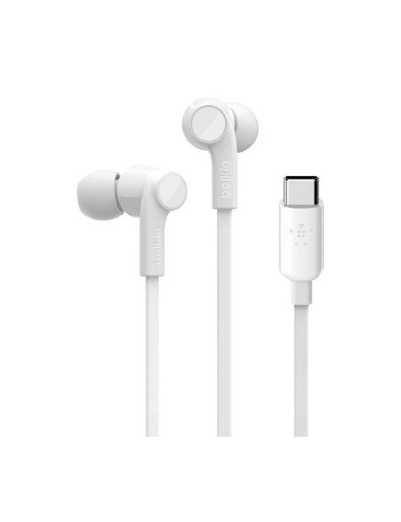 Auriculares Belkin Boton Usb-C Blanco