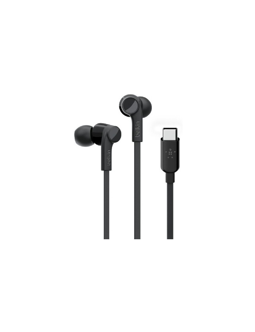 Auriculares Belkin Boton Usb-C Negro