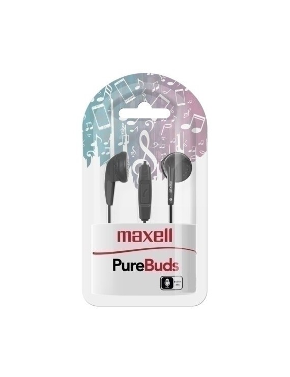 Auriculares Maxell Boton Negro M668