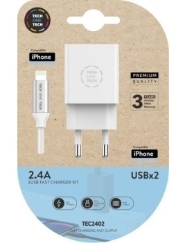 Cargador Doble + Cable Usb Micro Apple