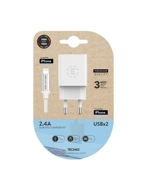 Cargador Doble + Cable Usb Micro Apple