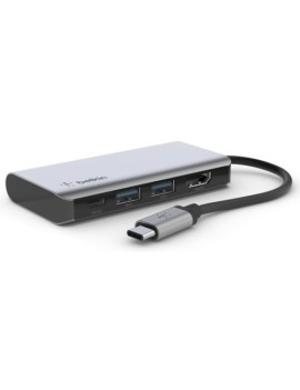 Adaptador Belkin Usb-C A Usb-C Pd, 2X Us