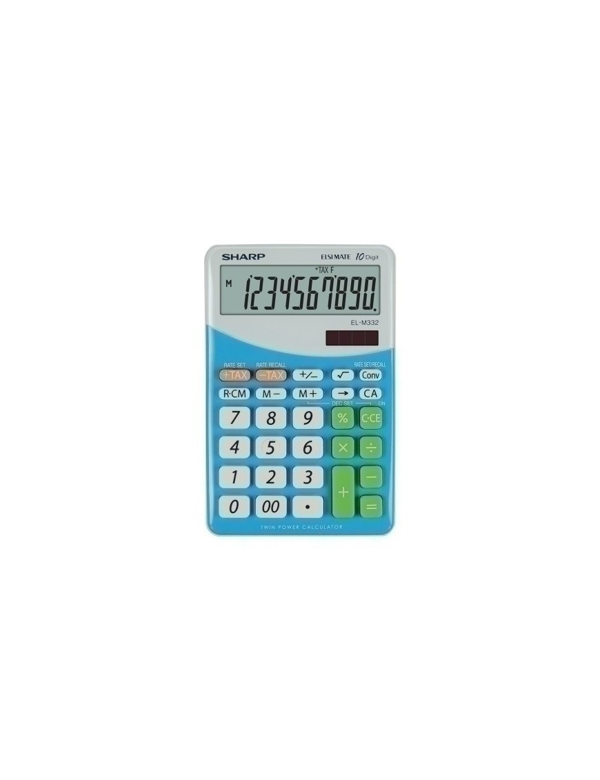 Calculadora Sobr.Sharp 10 Dig. El-M332 A