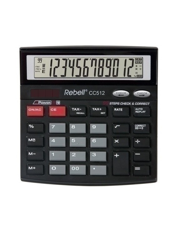Calculadora Sobr.Rebell 12 Dig. Cc512 Bx