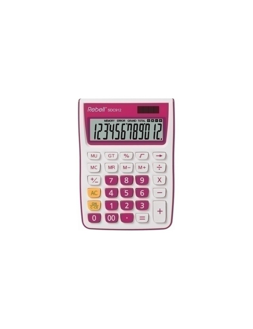 Calculadora Mesa Rebell 12 Dig. 912 Rosa