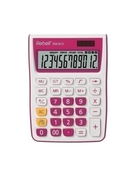 Calculadora Mesa Rebell 12 Dig. 912 Rosa