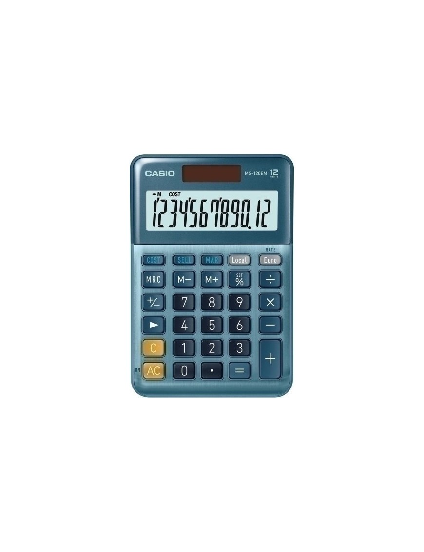 Calculadora Mesa Casio 12 Dig. Ms-120 Em