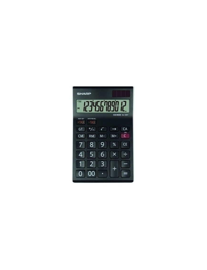 Calculadora Sobr.Sharp 12 Dig. El-125T