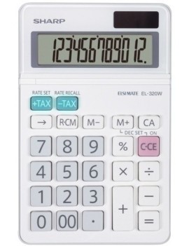 Calculadora Sobr.Sharp 12 Dig. El-320W