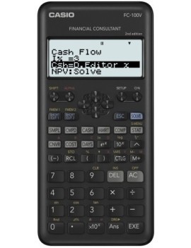 Calculadora Fin.Casio 10+2 Dig. Fc-100-V