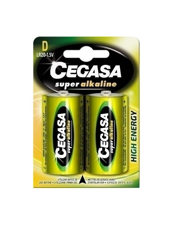 Pilas Cegasa Alcalina Lr20 B/2