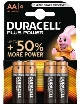 Pilas Duracell Aa Plus (Mn1500-Lr06) B/4