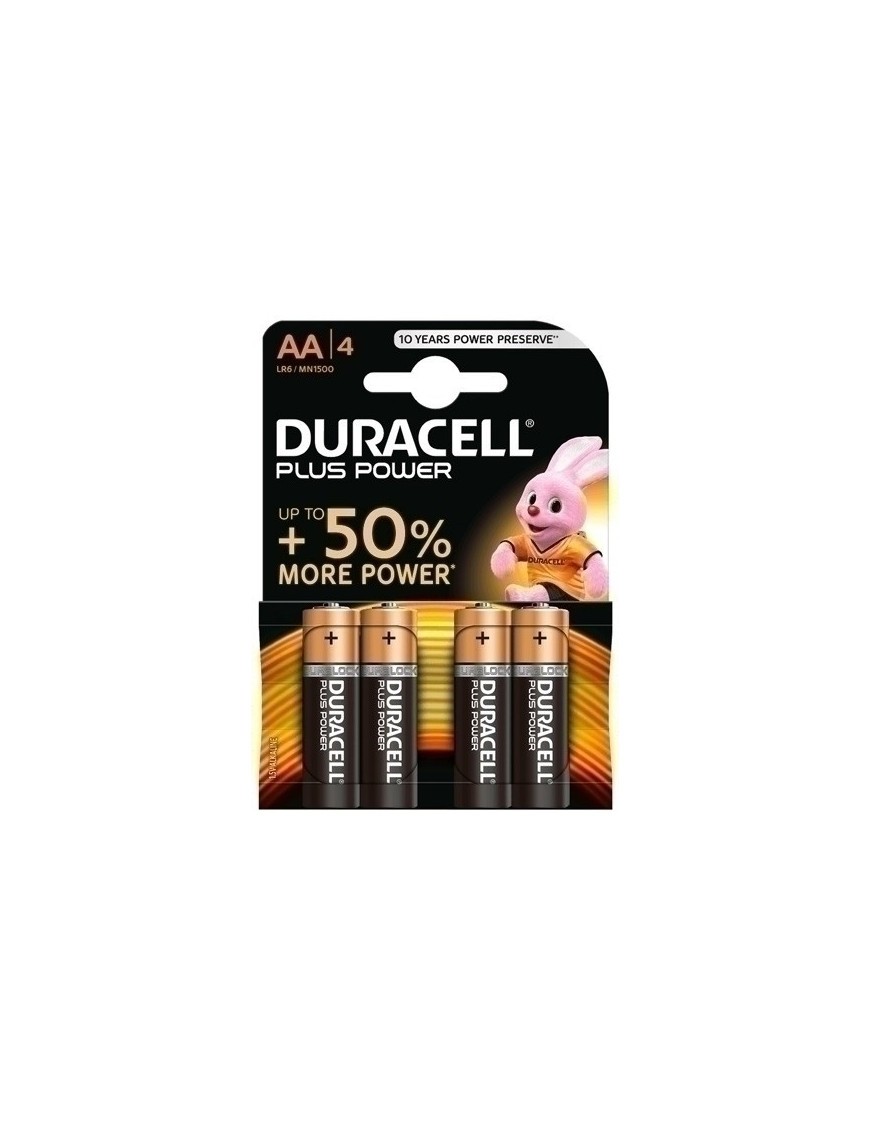 Pilas Duracell Aa Plus (Mn1500-Lr06) B/4