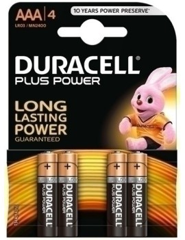 Pilas Duracell Aaa Plus (Mn2400-Lr03) B4