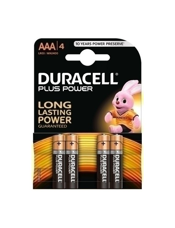 Pilas Duracell Aaa Plus (Mn2400-Lr03) B4