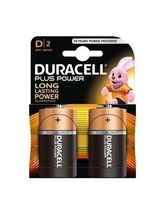 Pilas Duracell D Plus (Mn1300-Lr20) B/2