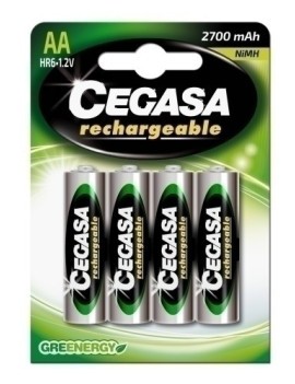 Pilas Cegasa Recargables Hr6 B/4