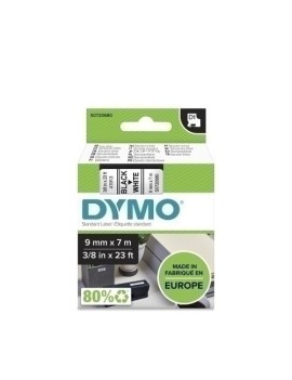 Cinta Rot.Dymo Lm D1 7M  9 Negr.S/Blanco