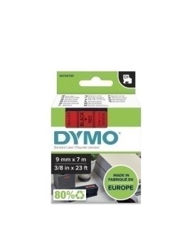 Cinta Rot.Dymo Lm D1 7M  9 Negr.S/Rojo