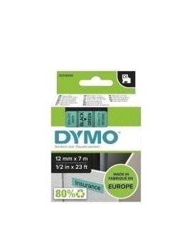 Cinta Rot.Dymo Lm D1 7M 12 Negr.S/Verde