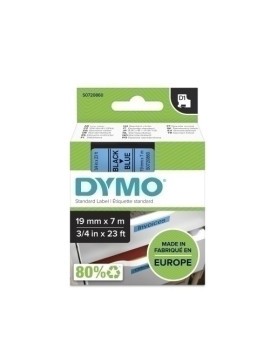 Cinta Rot.Dymo Lm D1 7M 19 Negr.S/Azul