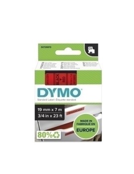 Cinta Rot.Dymo Lm D1 7M 19 Negr.S/Rojo