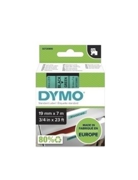 Cinta Rot.Dymo Lm D1 7M 19 Negr.S/Verde