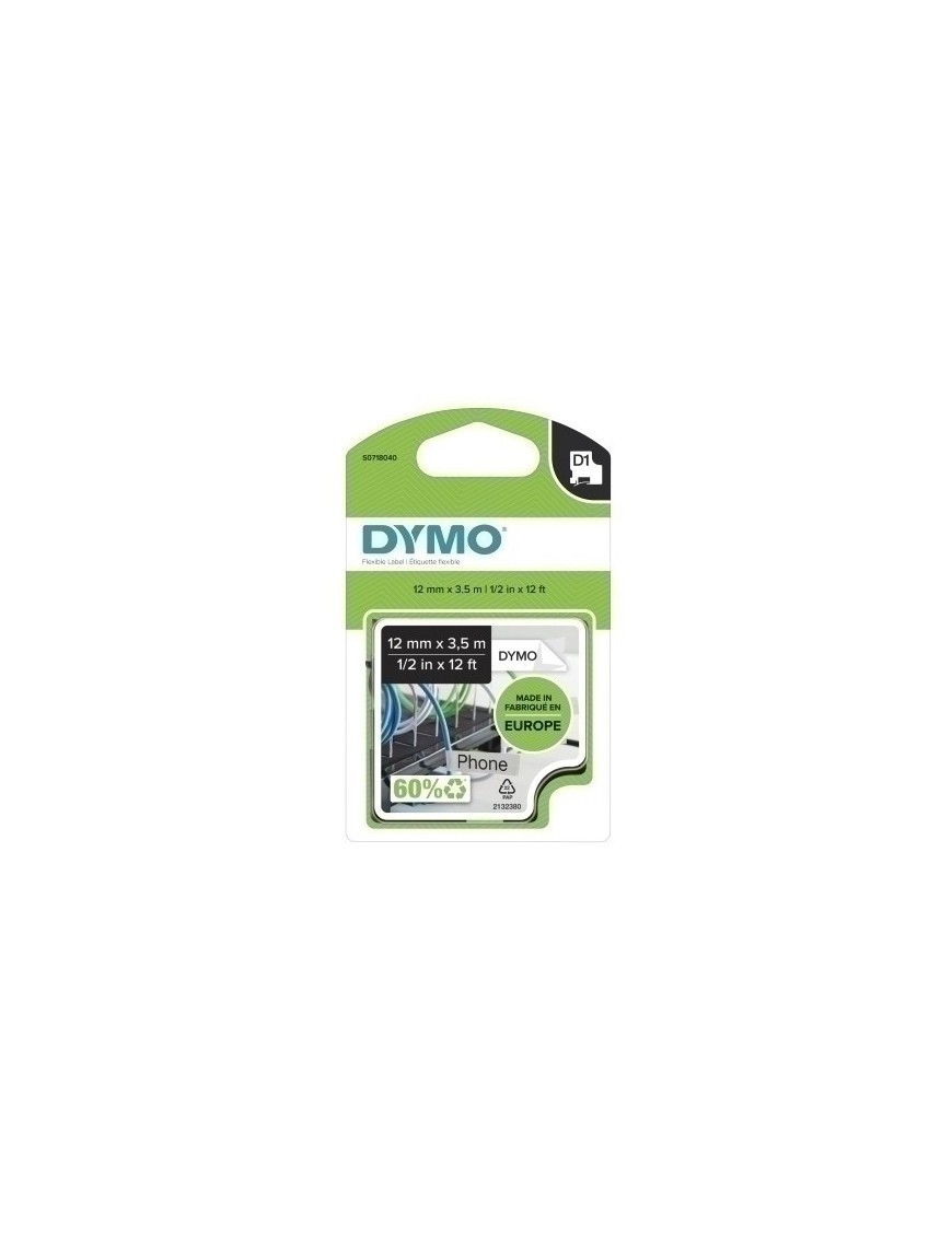 Cinta Rot.Dymo Lm D1 Nylon 12 Ng.S/Bl