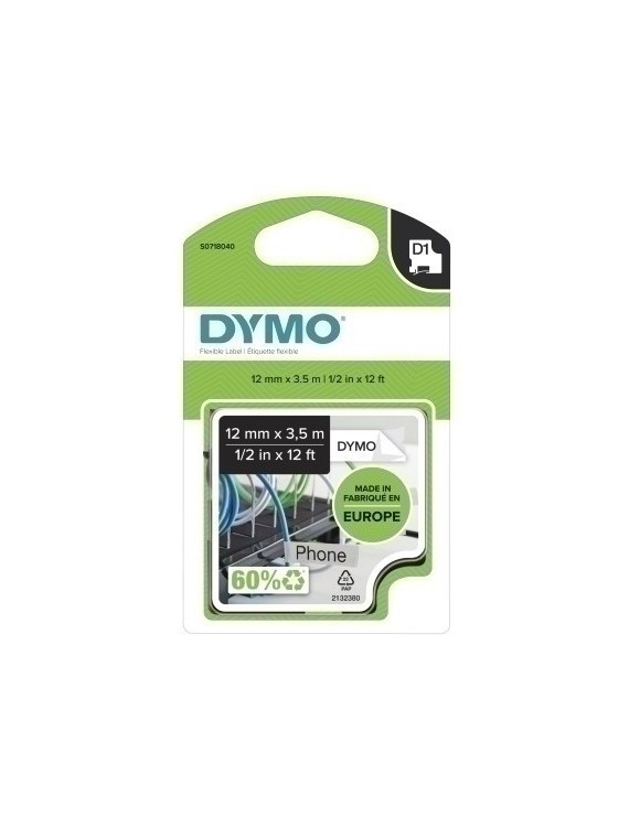 Cinta Rot.Dymo Lm D1 Nylon 12 Ng.S/Bl