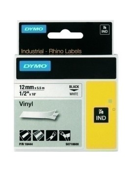 Cinta Rot.Dymo Rhino Vinilo 12 Blanco