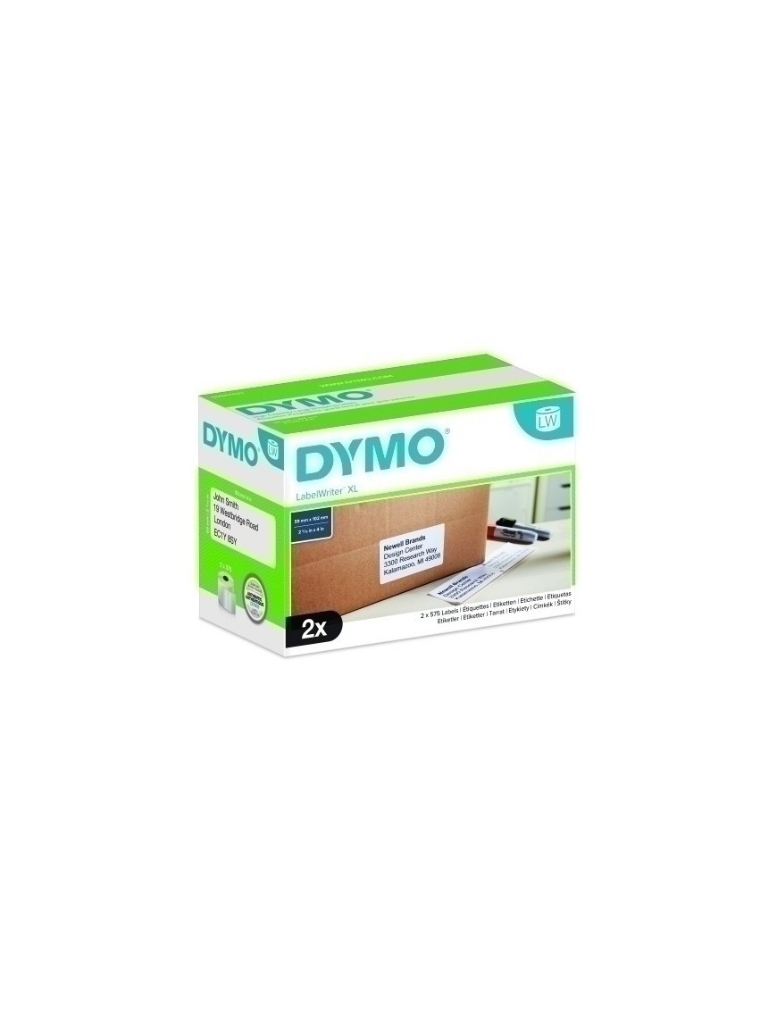 Etiq.Dymo Lw  102X59Mm Pack 2 Rl.575 Env