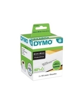 Etiq.Dymo Lw  28X89Mm Pack 2 Rl.130 Dir.