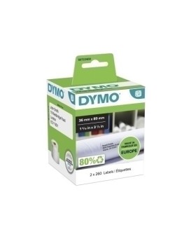 Etiq.Dymo Lw  36X89Mm Pack 2 Rl.260 Dir.