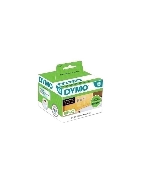 Etiq.Dymo Lw  36X89Mm Rl.260 Plast.Tran.