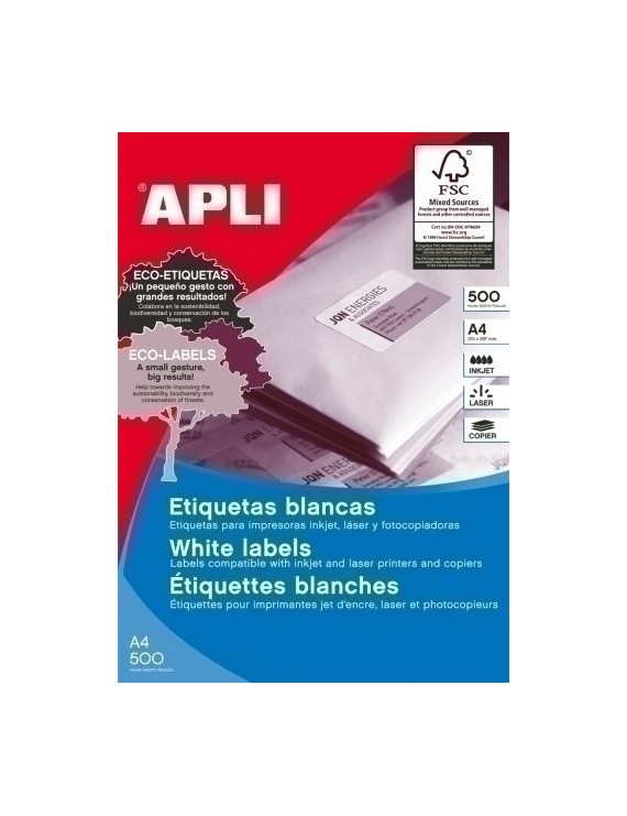 Etiq.Imp.Apli 01776 500H A4 38X21,2