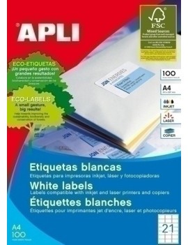 Etiq.Imp.Apli 02414 100H A4 63,5X38,1