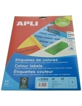 Etiq.Imp.Apli 01602 20H A4 Verde 210X297