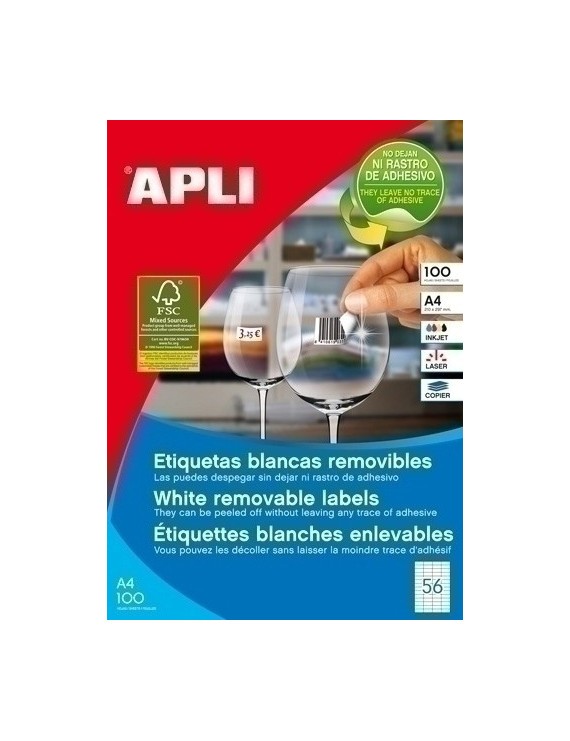 Etiq.Imp.Apli 03055 100H A4 52,5X21,2