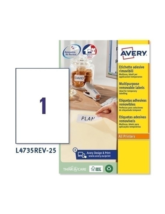 Etiq.Imp.Avery L4735Rev 25H A4 210X297